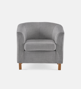 Debbie Tub Fully Upholstered 1 Seater Light Leg (35756)